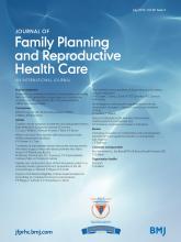 Journal of Family Planning and Reproductive Health Care: 39 (3)