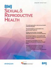 BMJ Sexual & Reproductive Health: 47 (1)